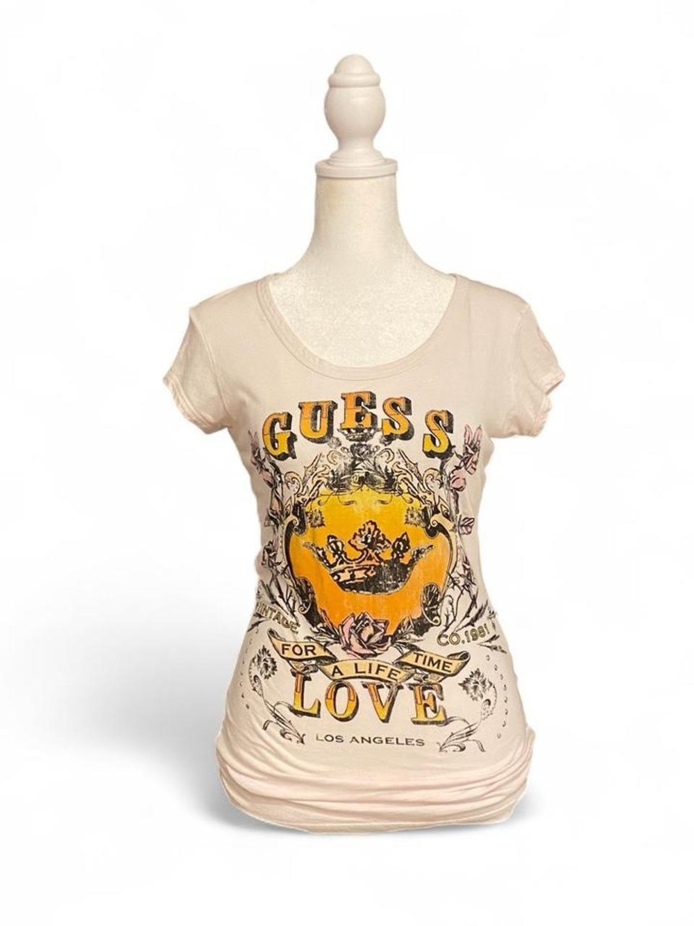 Guess Grunge White Top